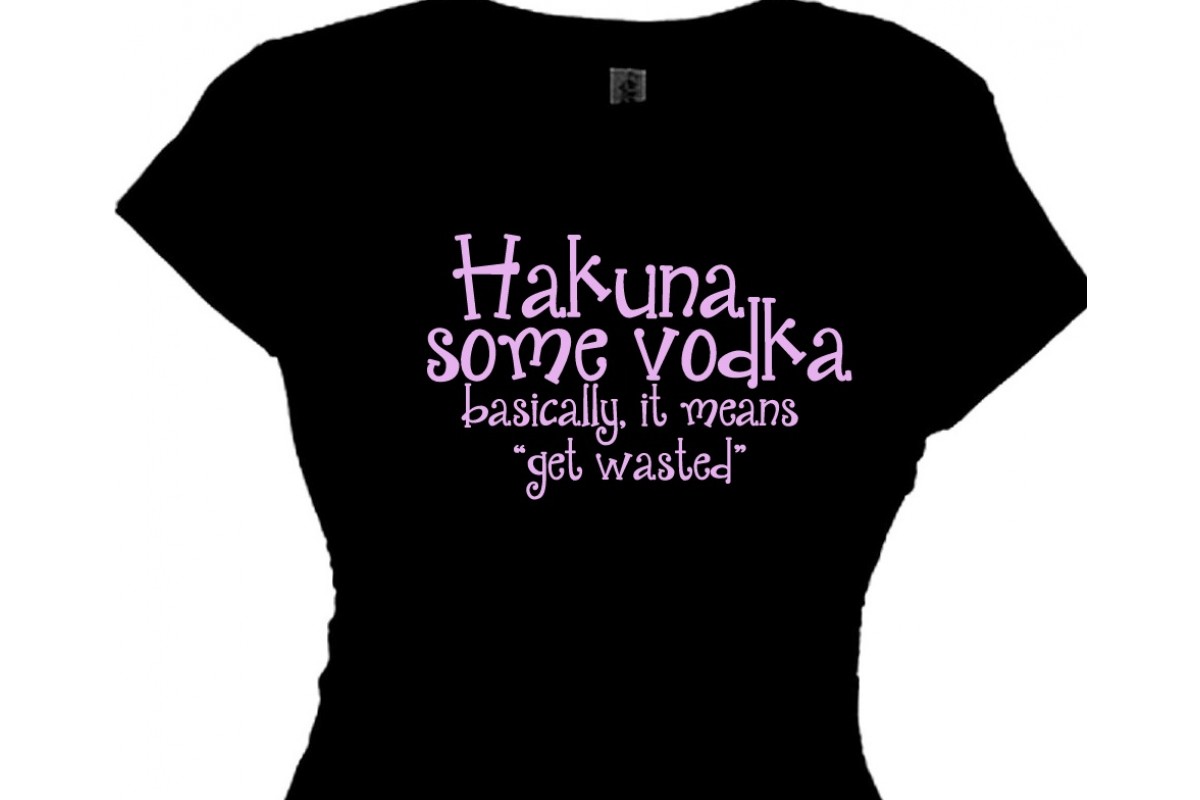 Suradam Caroline Pittig Party girl T Shirts for a Happy Vodka Drinking Broad! Wear this to the bar  or to a party and see what happens